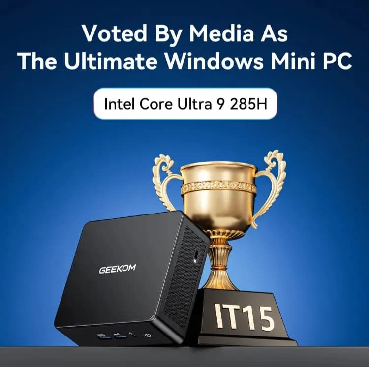 ✨NEW ARRIVAL✨GEEKOM IT15 AI Mini PC Intel® Core™ Ultra 9 285H