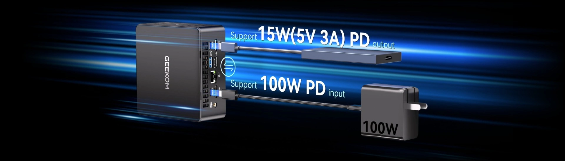 geekom it15 mini pc owns high speed to transfer