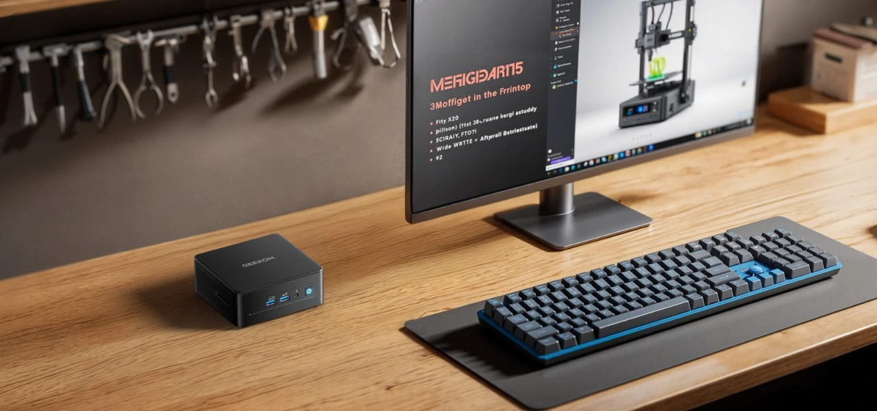 geekom it15 mini pc with tower-class power