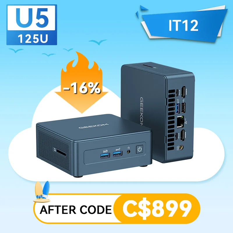 GEEKOM IT12 Mini PC Intel® Core™ Ultra5 125U image