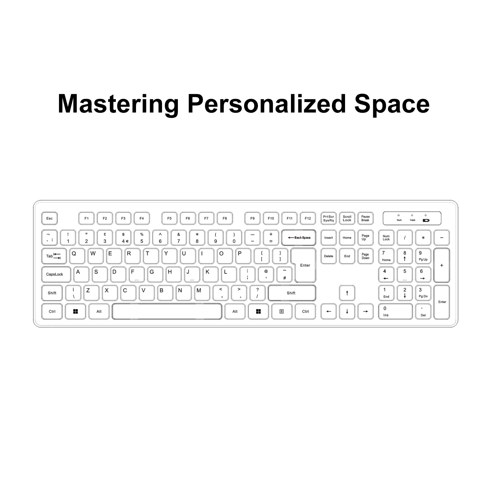 GEEKOM Wireless Keyboard and Mouse Set alternate image