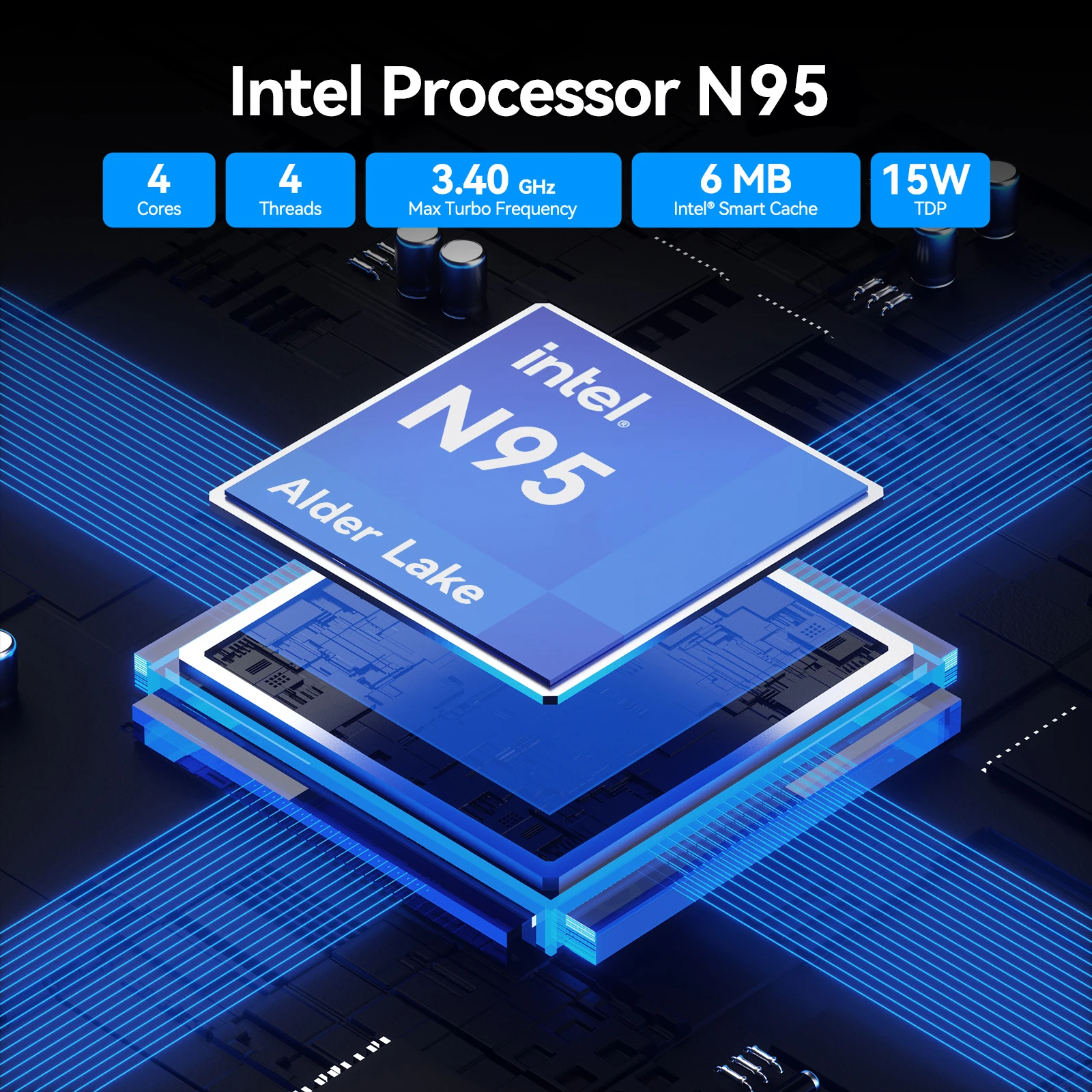 GEEKOM Air12 Lite Mini PC – 12th Gen Intel® Processor N95 alternate image