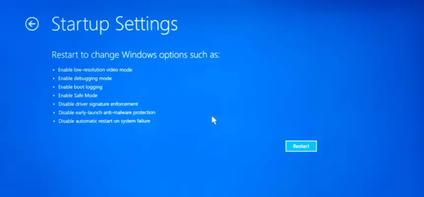 safe mode windows 11